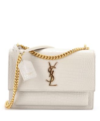 Medium Sunset Crossbody Bag Embossed Leather