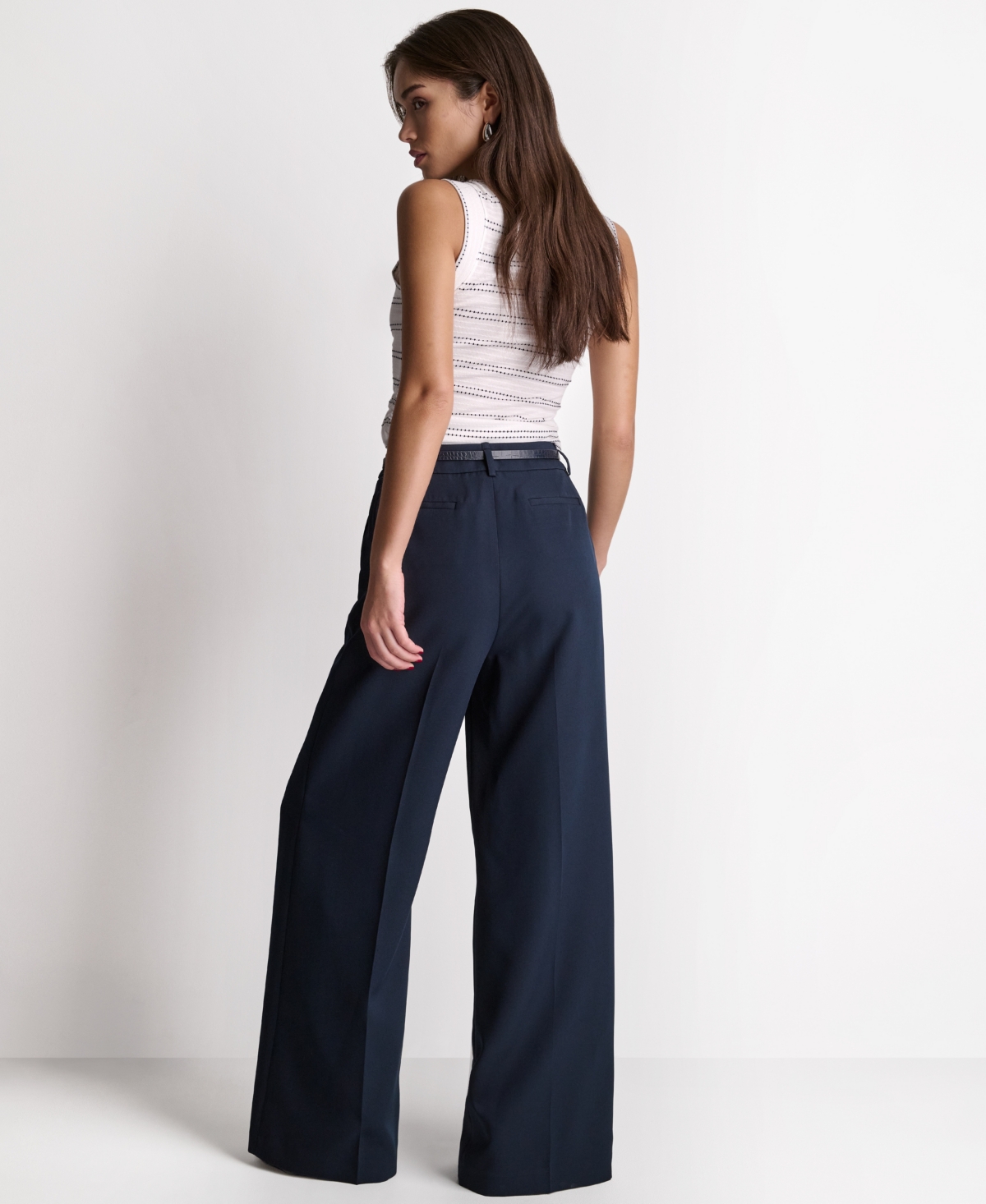 Bcbg Women's Wide-Leg High-Rise Pants