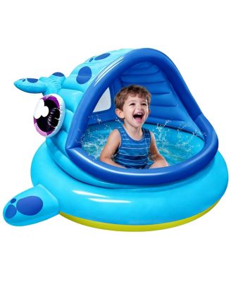 Inflatable Whale Pool Tent Kids Water Fun