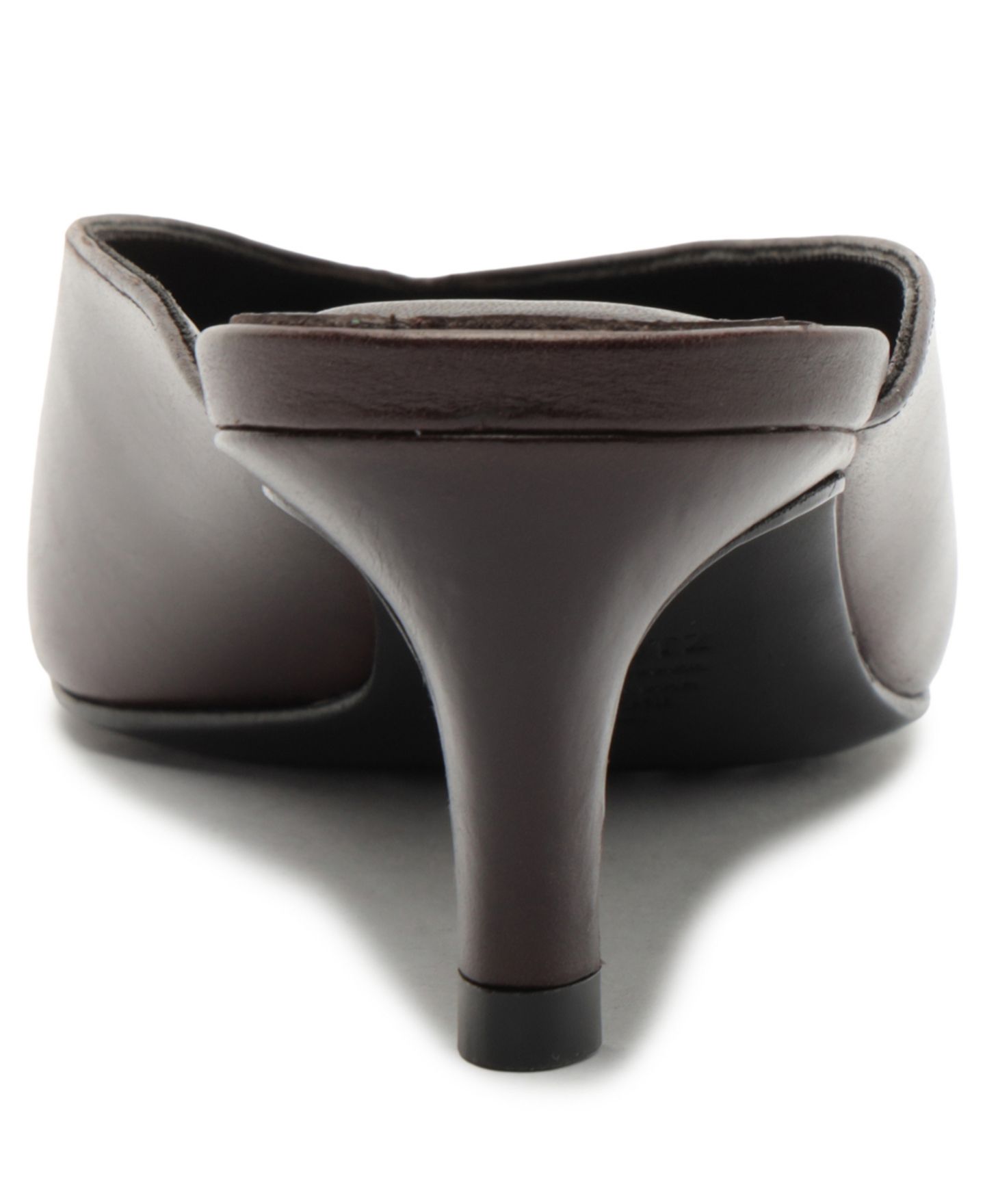 Женские сабо Schutz Loren Mid Mule Pumps, цвет: Тёмный коричневый — фото 3