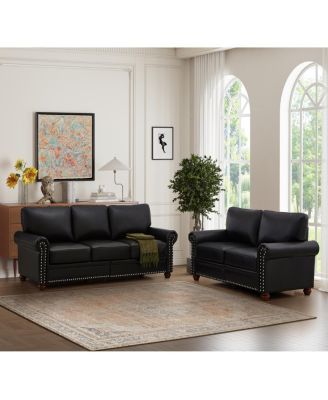 Living Room Sofa with Storage Sofa 2+3 Sectional Faux Leather