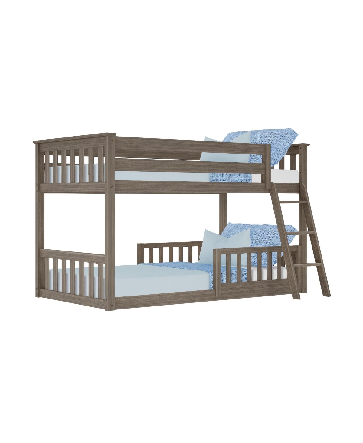 Max & Lily Twin over Low Bunk with Single Guard Rail