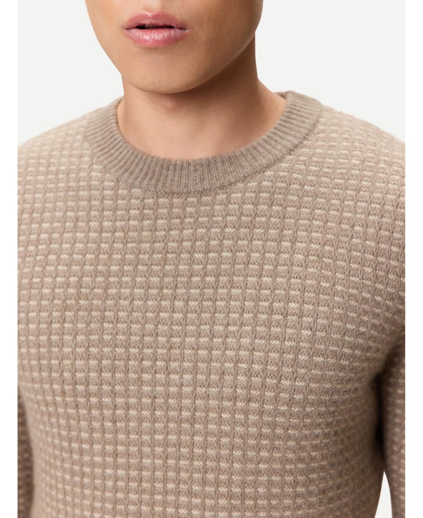 Мужской свитер Gobi Cashmere Silk Turtle-Neck, цвет: Тёмный бежевый — фото 6