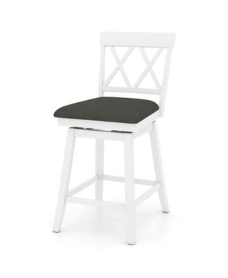 Counter Height Bar Stools with Upholstered Seat Cushion Set