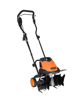 12 Amp Electric Tiller 18 in Tilling Width 3.94 in Tilling Depth Cordless Free