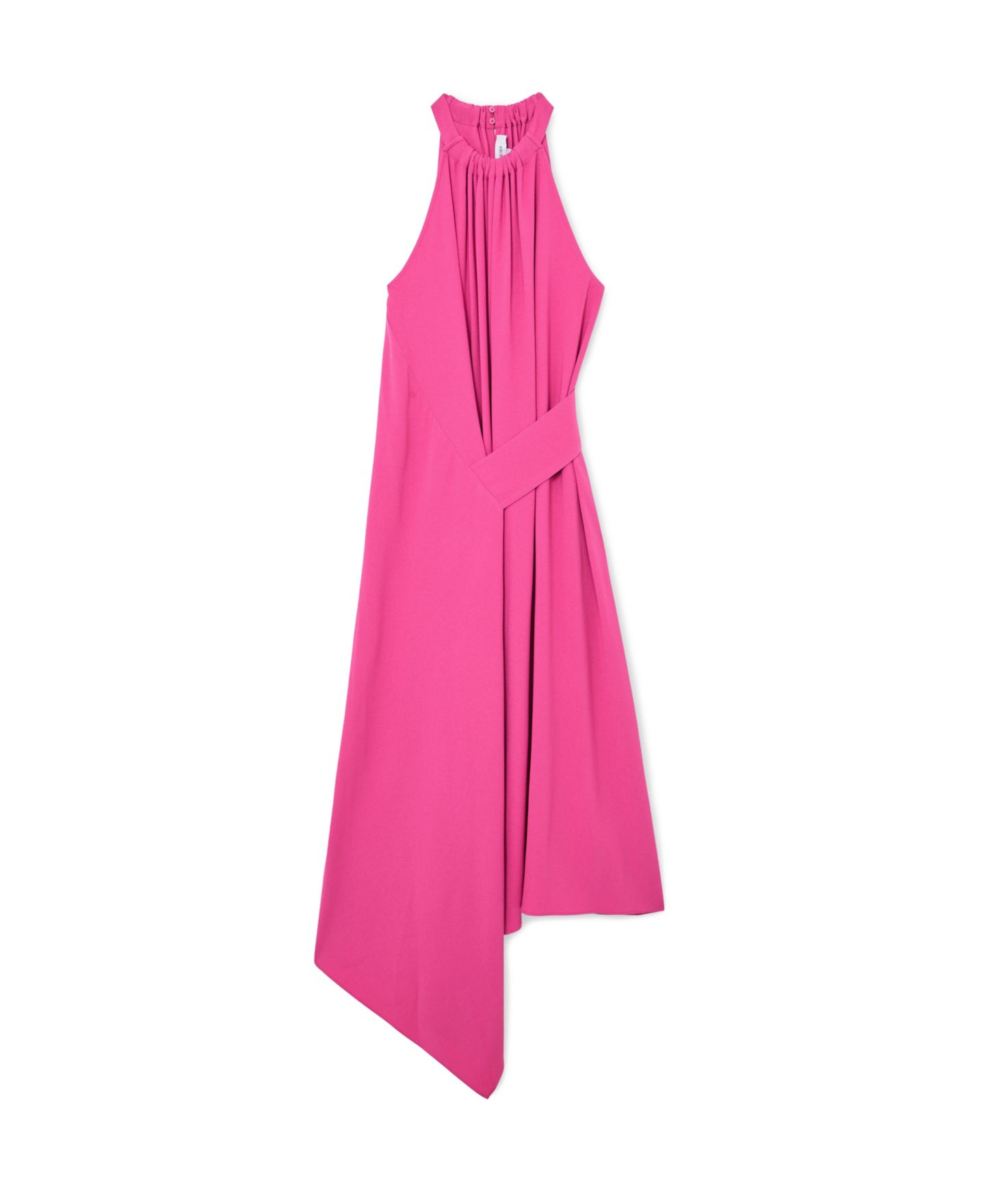 Женское платье REISS Drape-Detail Sleeveless Midi, цвет: Малиновый — фото 5