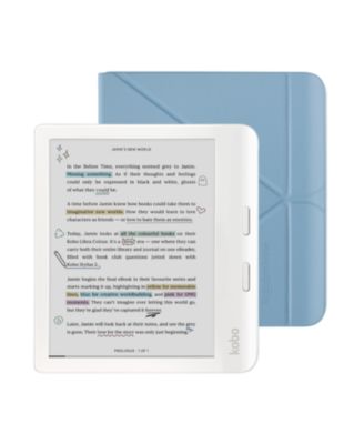 Libra eReader with Dusk Blue SleepCover Case Bundle