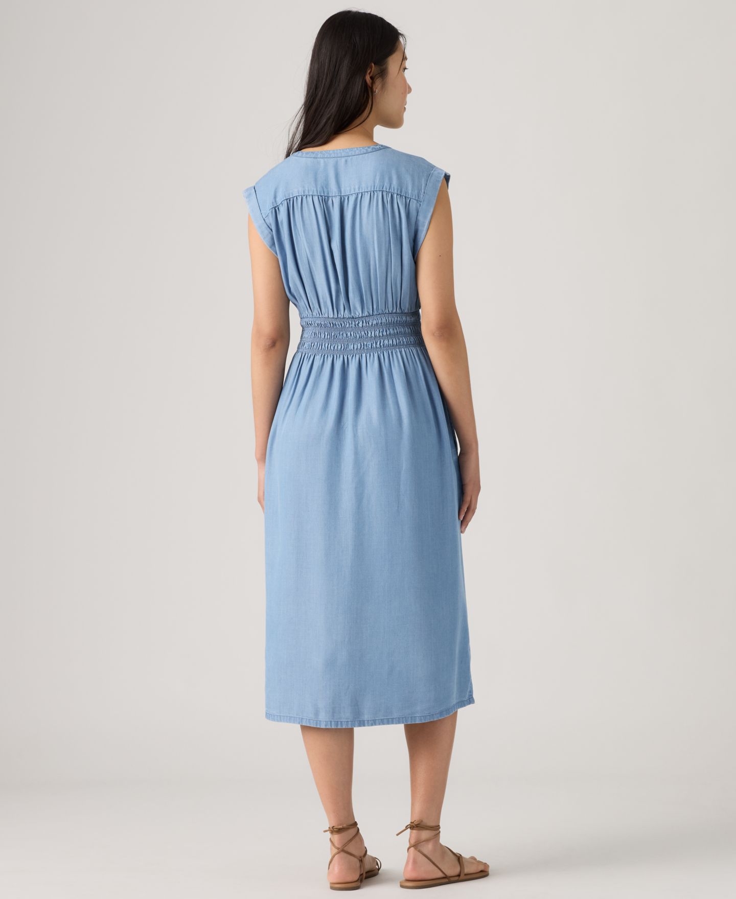 Женское платье Levi's Beatrice Button-Front Midi, цвет: Морской — фото 4