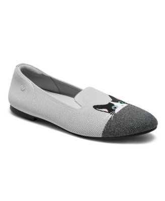 Women's Audrey Round-Toe Slip-On Embroidered Loafers