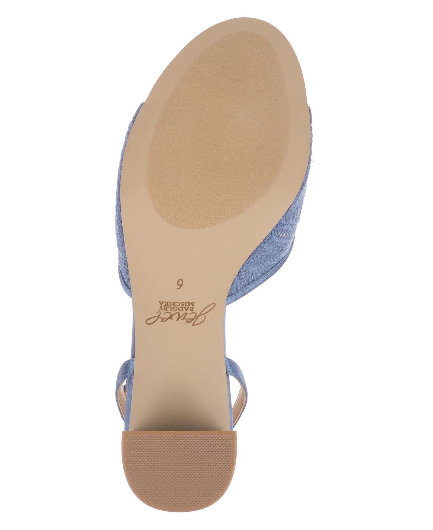 Женские сандалии Jewel Badgley Mischka Zaira Round Toe, цвет: Синий атласный — фото 5