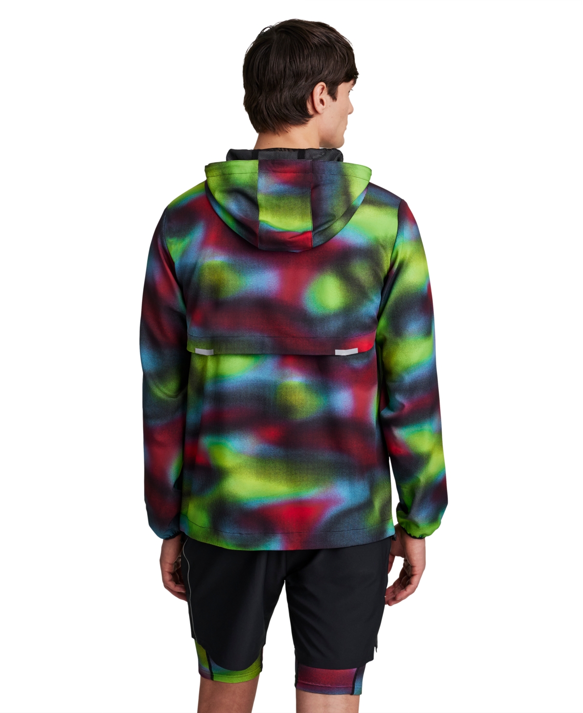 Reebok Men's Run Distort All Over Print Jacket