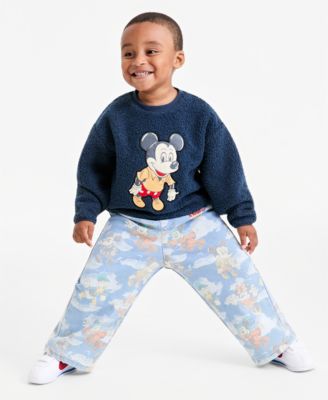 Toddler & Little Boys' and Girls' 2T-7 Mickey Mouse Parade Balloon Sherpa Sweatshirt