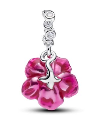 アクセサリー Hibiscus Dangle Charm Pandora Hibiscus Dangle Charm - Macy's