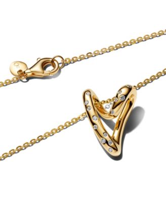 Stone-Set Heart Pendant Necklace