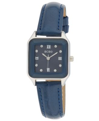 Bcbg Womens Quartz Square Blue Stainless Steel Watch 27mm - Blue 79$