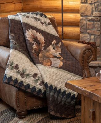 Pine Circle Reversible Throw, 50" x 60"