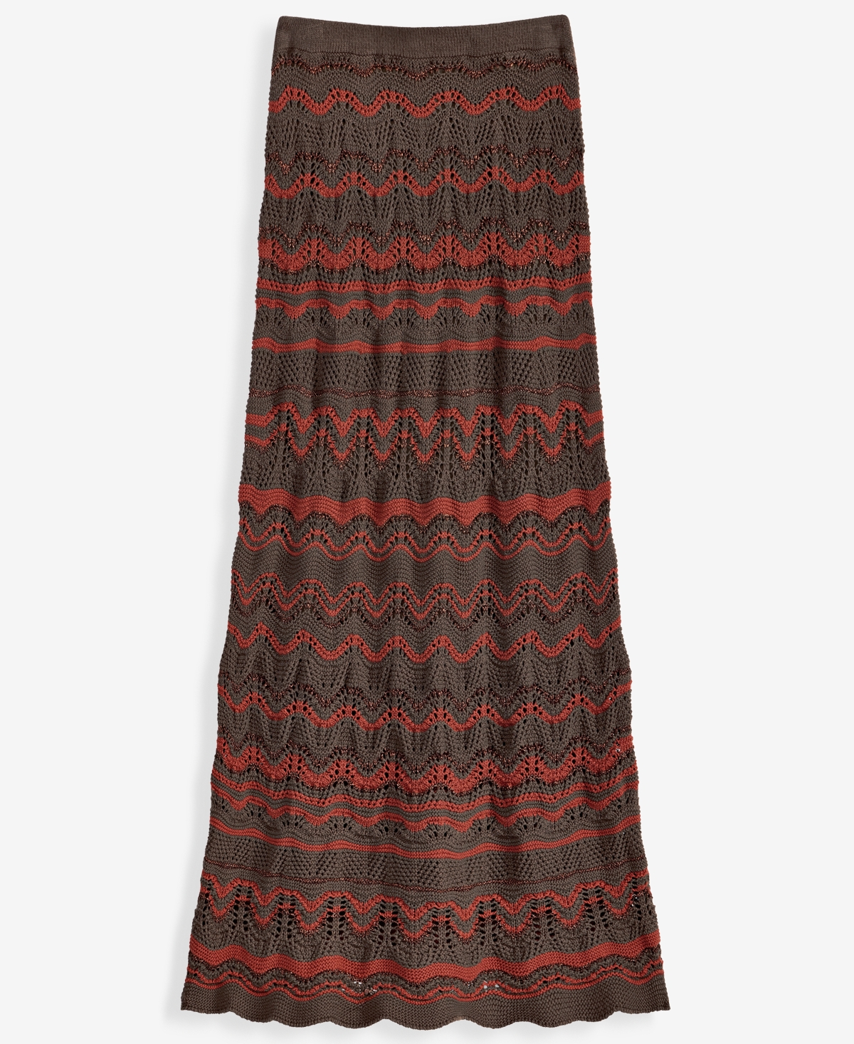 I.n.c. International Concepts Women's Metallic Crochet Stripe Sweater Skirt, Macy's Exclusive