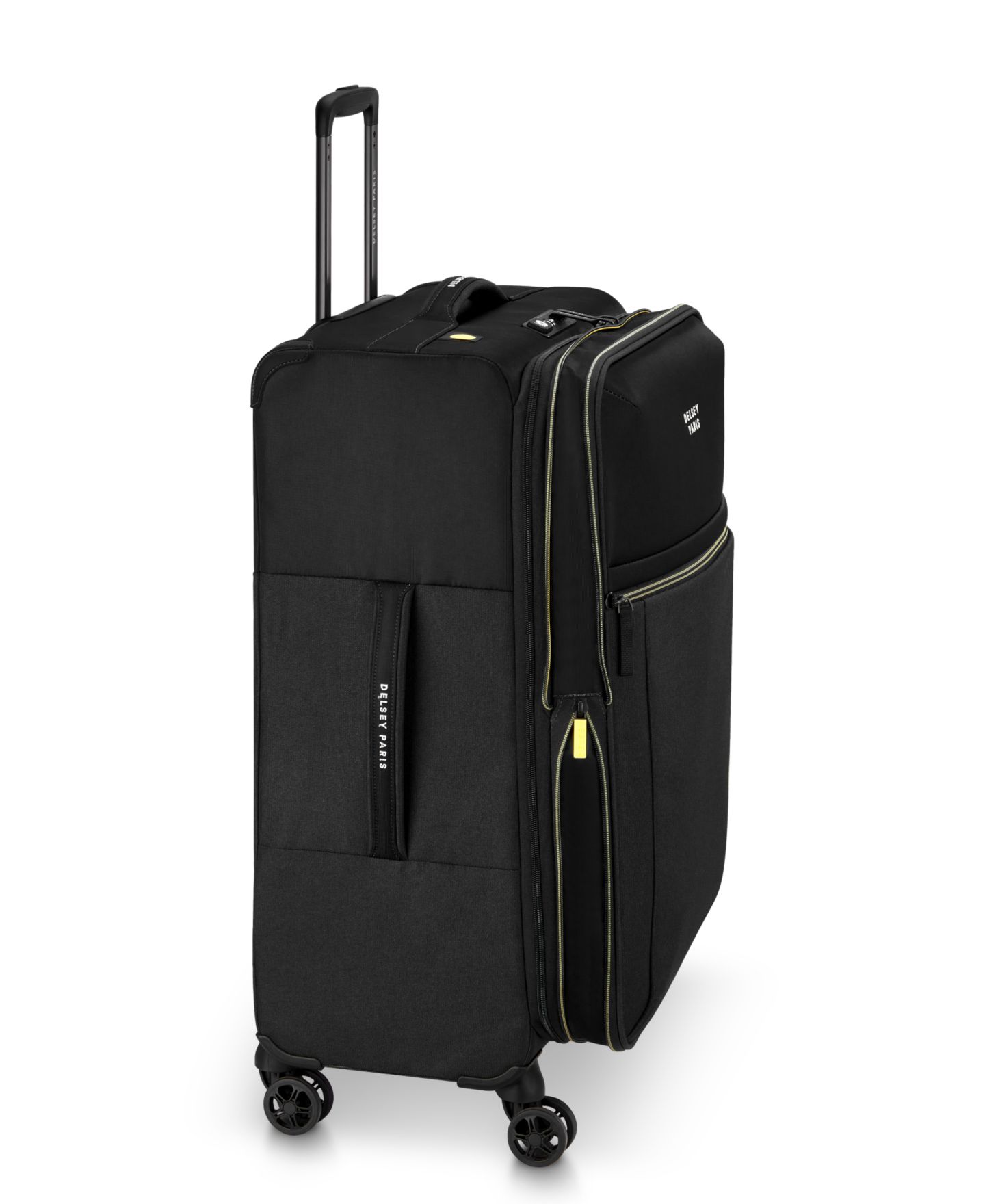 Чемодан Delsey Paris Brochant 3 Medium Expandable Spinner, цвет: Глубокий чёрный — фото 3