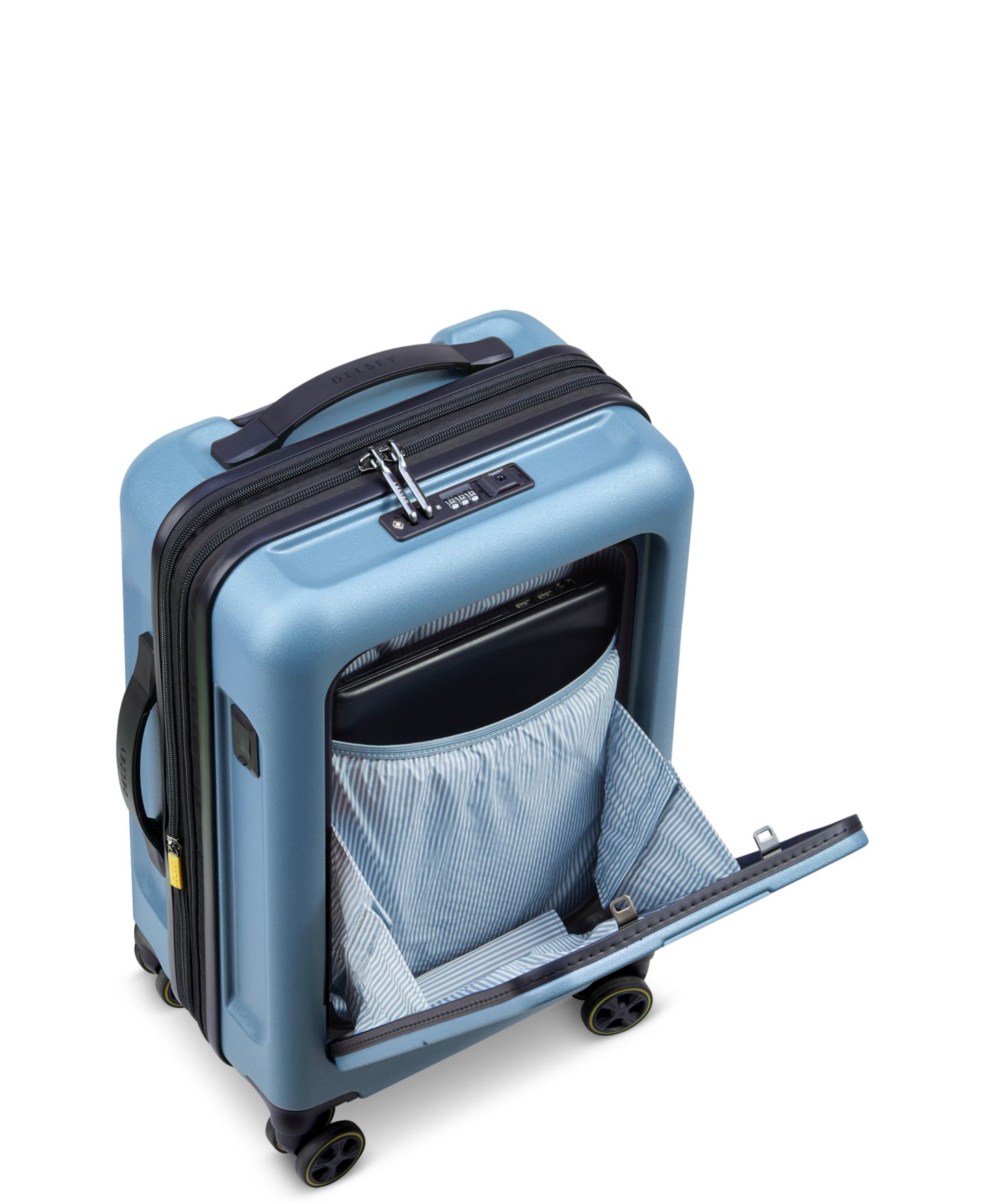 Чемодан Delsey Paris Turenne 2.0 Business Front Pocket Carry-On Spinner, цвет: Синий — фото 5
