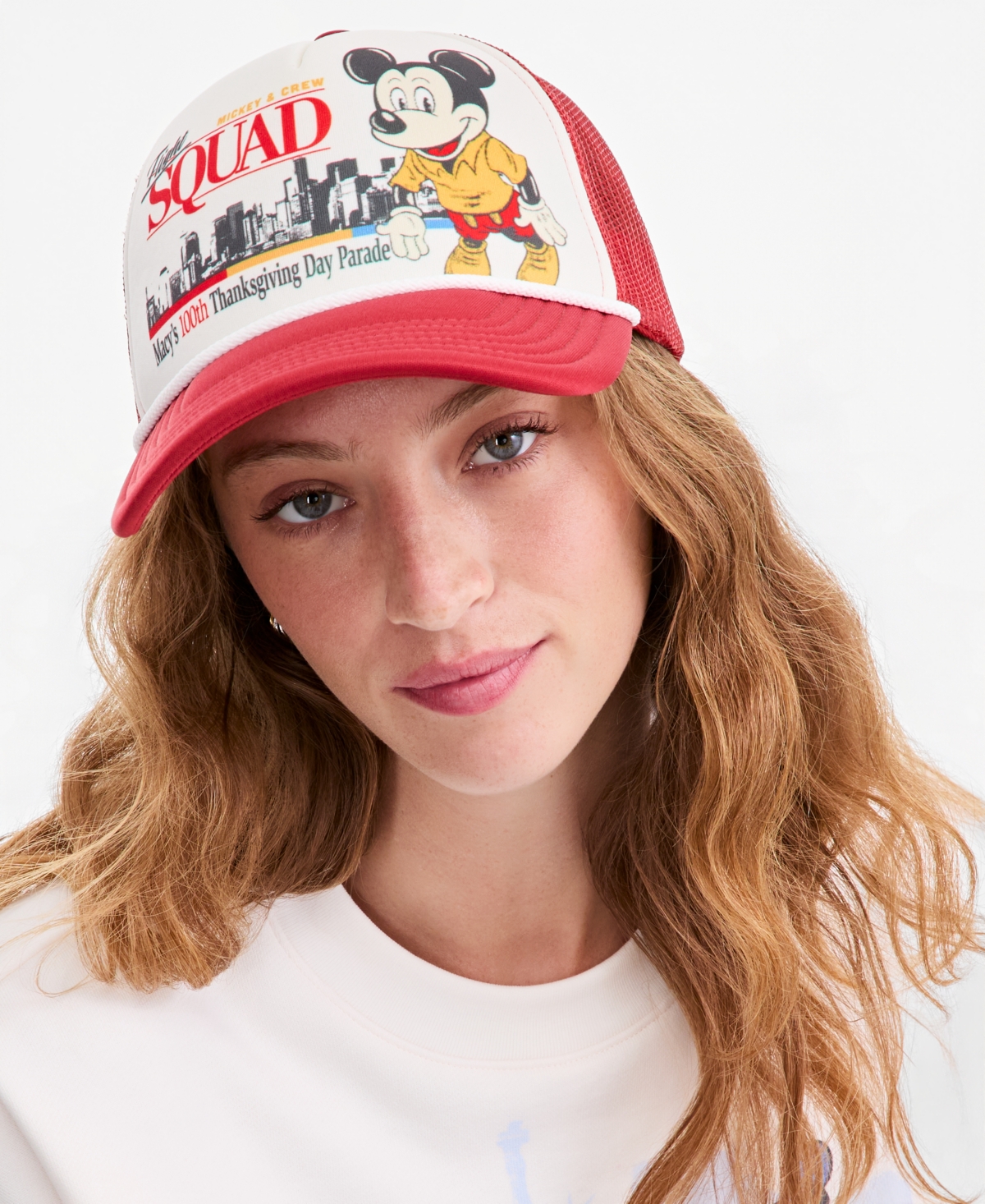 Disney | Macy's Men's & Women's 100th Thanksgiving Day Parade Flight Squad Mickey Mouse Balloon Snapback Trucker Hat, Macy's Exclusive