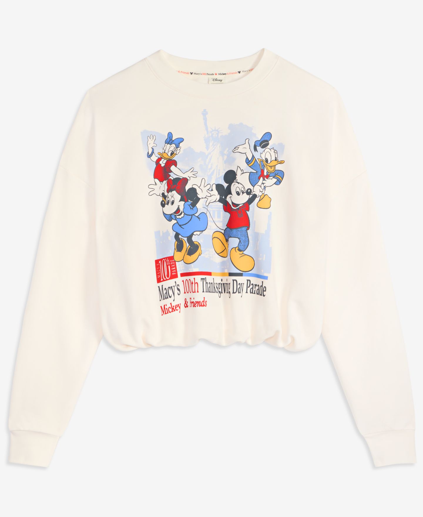 Женская толстовка Disney | Macy's Mickey & Friends 100th Thanksgiving Day Parade Bubble Hem — фото 5