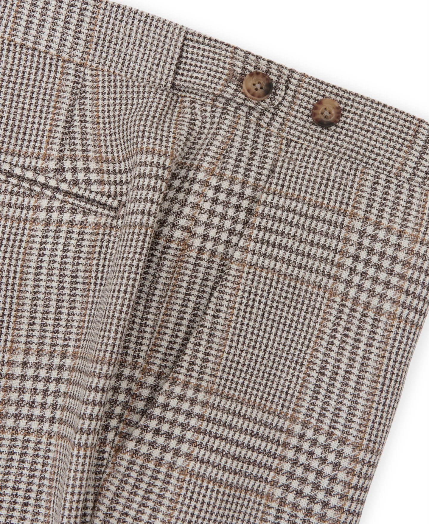 Мужские брюки REISS Epsom Prince Of Wales Check Mixer Pant, цвет: Овсяный коричневый — фото 3