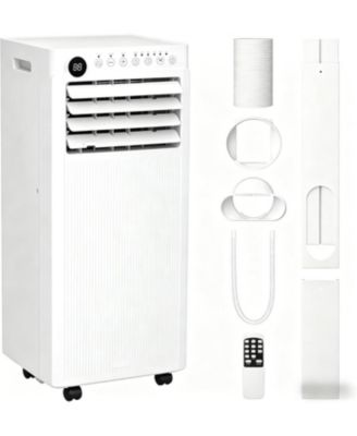 8000 BTU Portable AC Unit, 4-in-1 Air Conditioner with Cooling, Fan, Dehumidifier, Sleep, Remote Control, 24H Timer, Window Kit