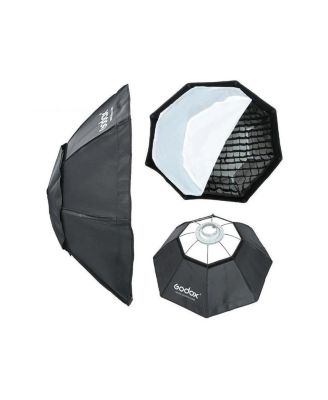 47 inch Octagon Softbox with Bowens Mounting, Grid and Hook-and-Loop Fastener