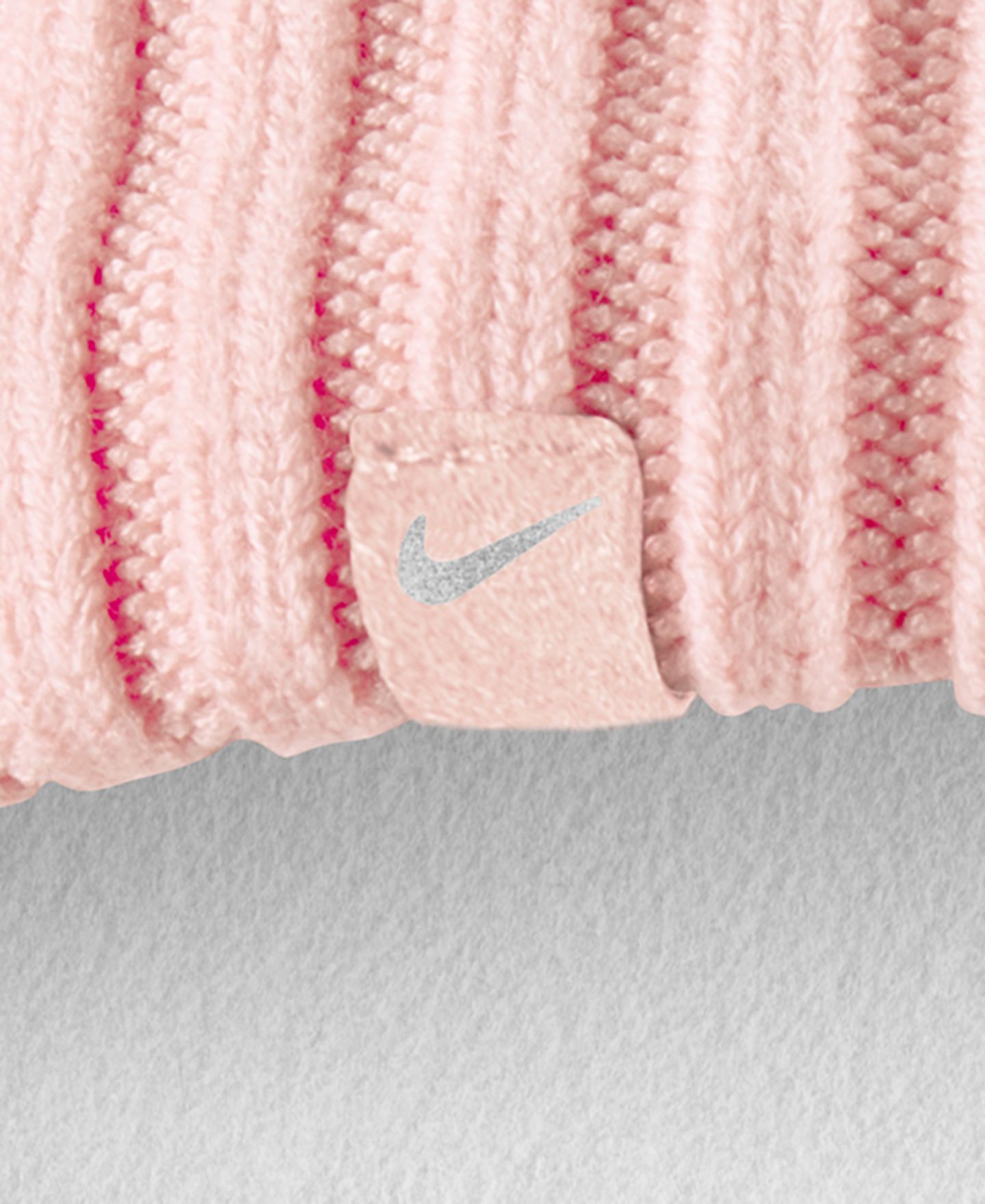 Аксессуары для волос Nike Unisex Double-Layer Knit Headband, цвет: Розовый / Серый — фото 2