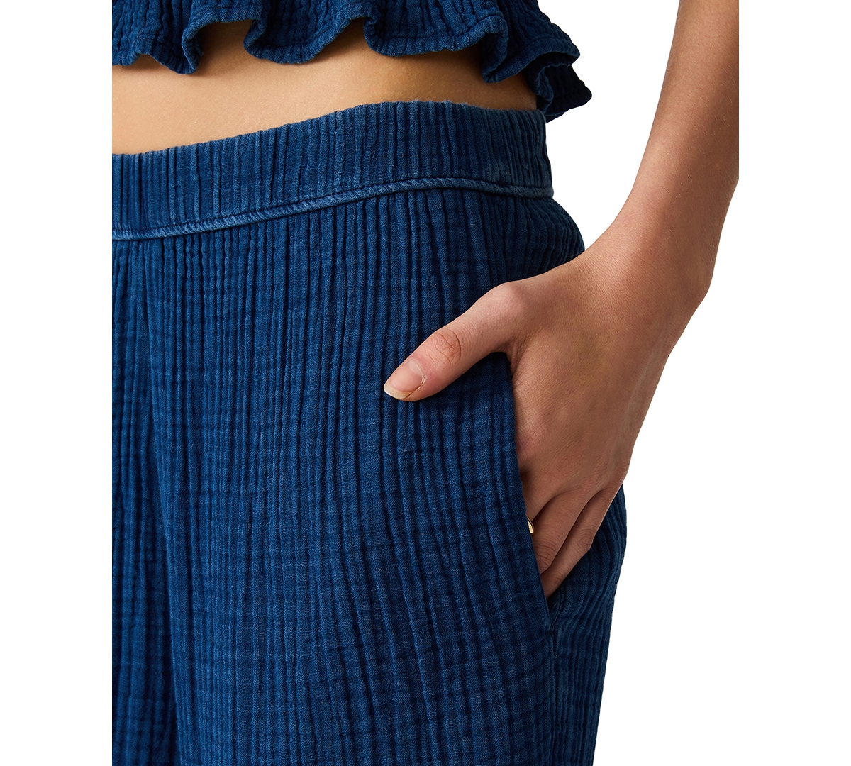 Steve Madden Women's Harbor Low-Rise Wide-Leg Pants