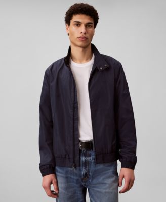 Men's Nylon Grid Bomber Jacket