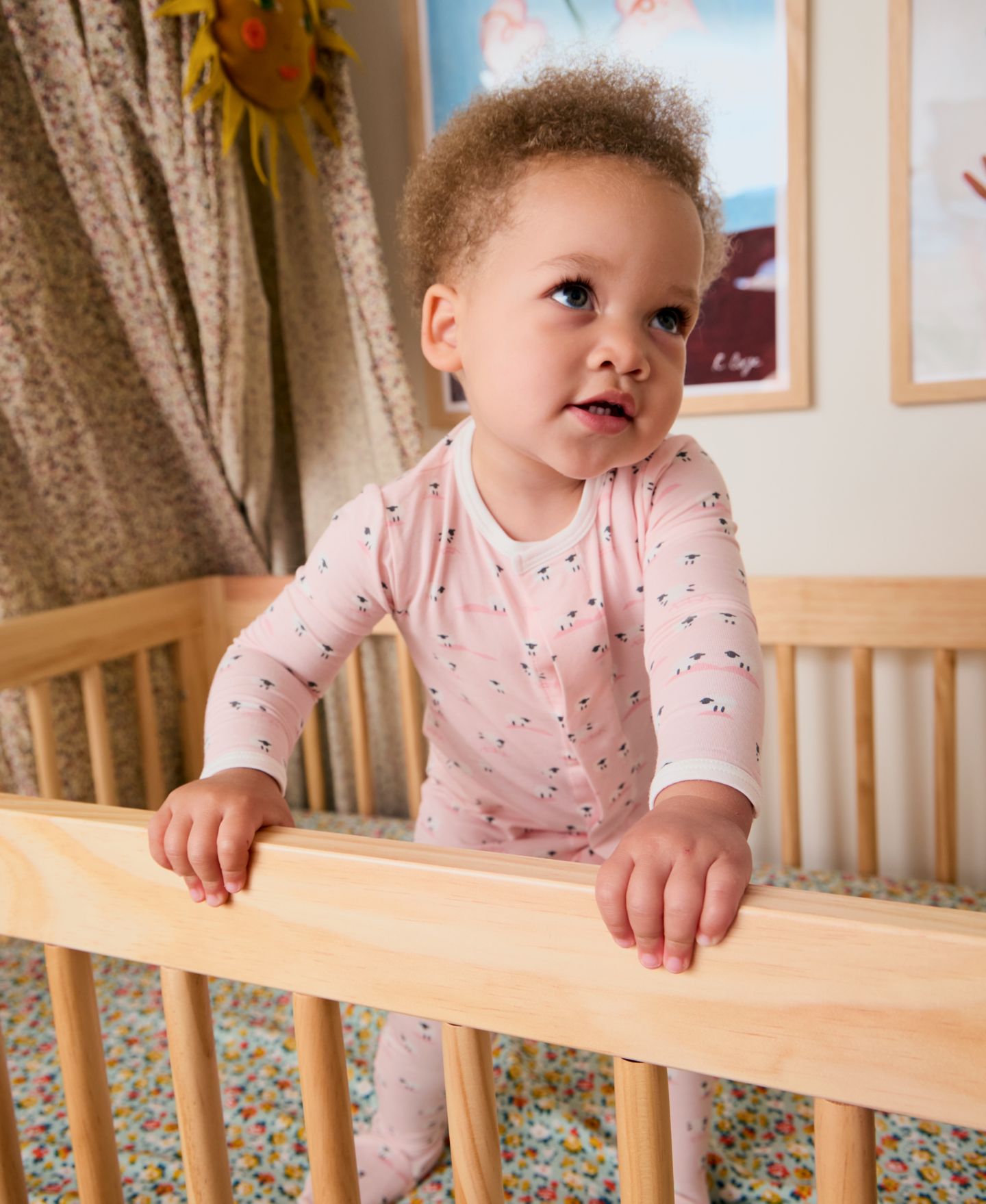Детский комбинезон Magnetic Me Baa Baa Baby для девочки, длинный рукав, цвет: Розовый — фото 4