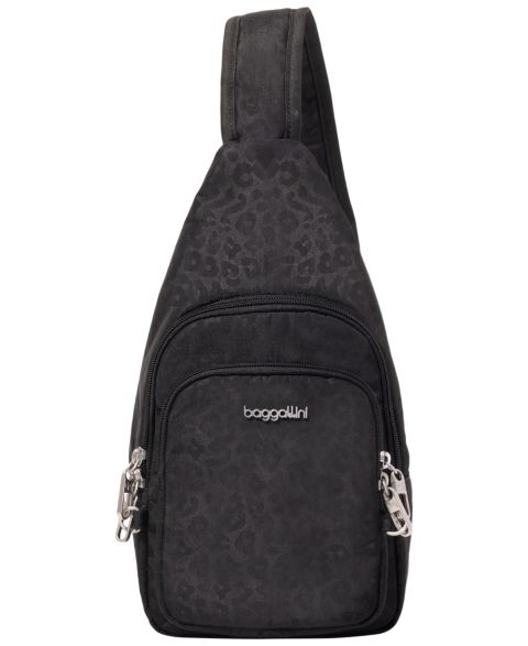 Женская сумка Baggallini Classic Anti-Theft Daytripper Mini Sling Handbag, цвет: Чёрный