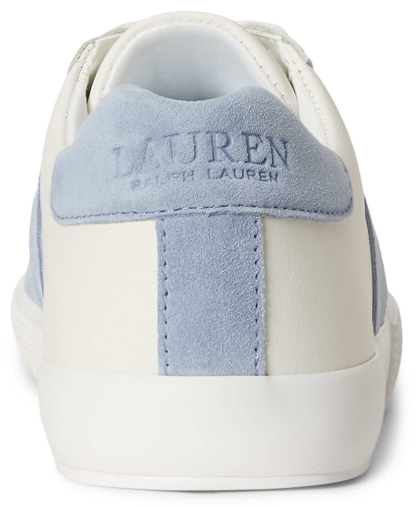 Женские кроссовки Lauren Ralph Lauren Braylee Lace-Up, цвет: Снежный белый / Синий — фото 3