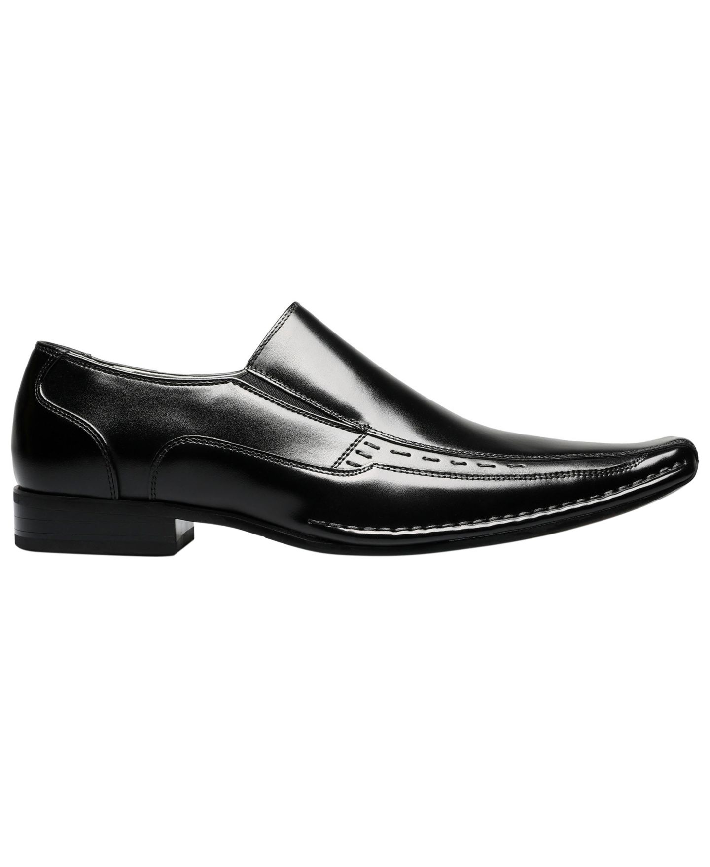 Мужские туфли Stacy Adams Templin Leather Bike Square-Toe, цвет: Чёрный — фото 2