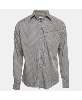 Men's Collection Striped Cotton City Shirt