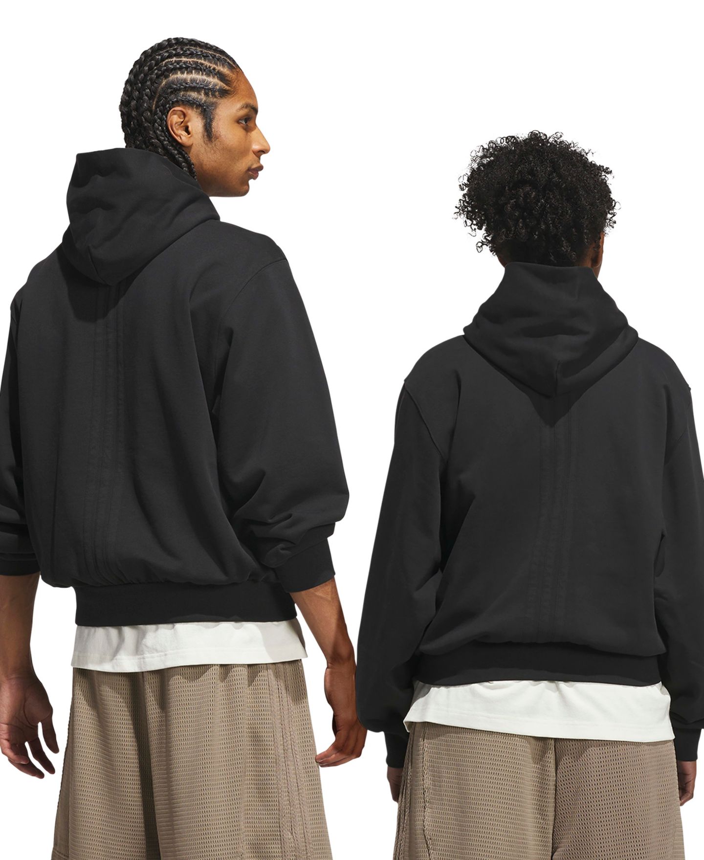 Худи adidas Unisex Basketball Fleece, цвет: Чёрный — фото 6