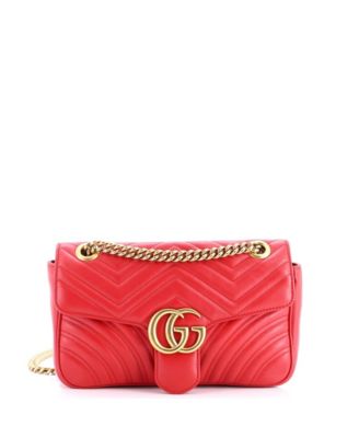 Medium GG Marmont Flap Bag Matelasse Leather
