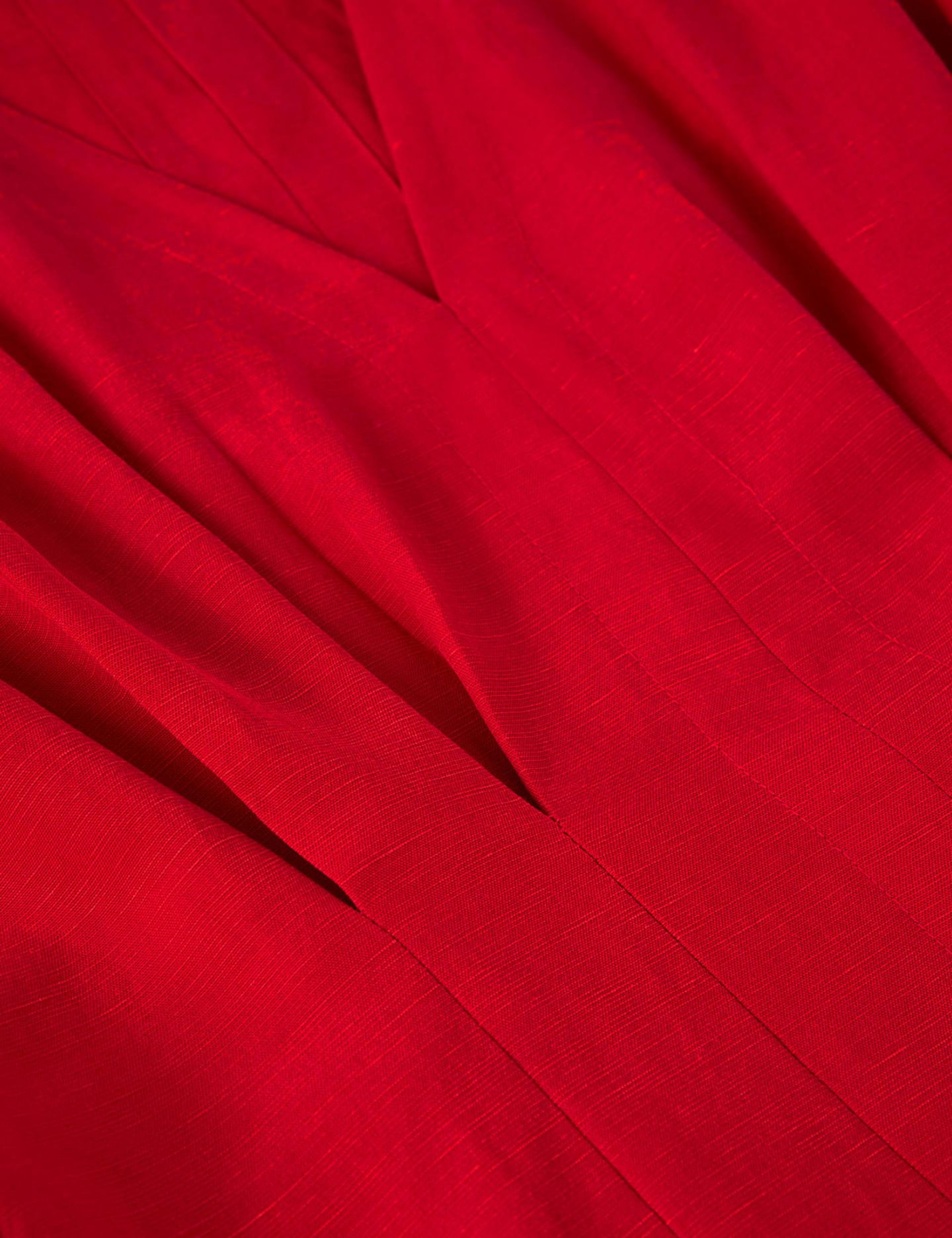 Женское платье Whistles Panel Linen Blend, цвет: Красный — фото 5