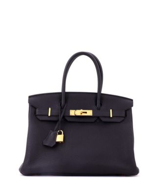 Birkin 30 Handbag Black Togo with Gold Hardware