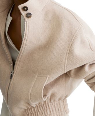 Women's Elodie Wool Bomber Coat