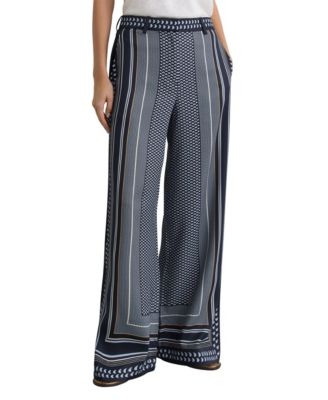 Women's Anna Wide-Leg Printed Trouser Pants