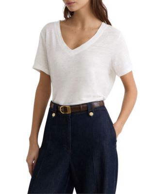 Women's Lola Linen V-Neck T-Shirt
