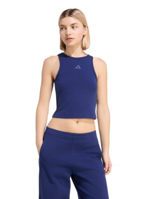 Women's Cropped Ribbed Tank Top