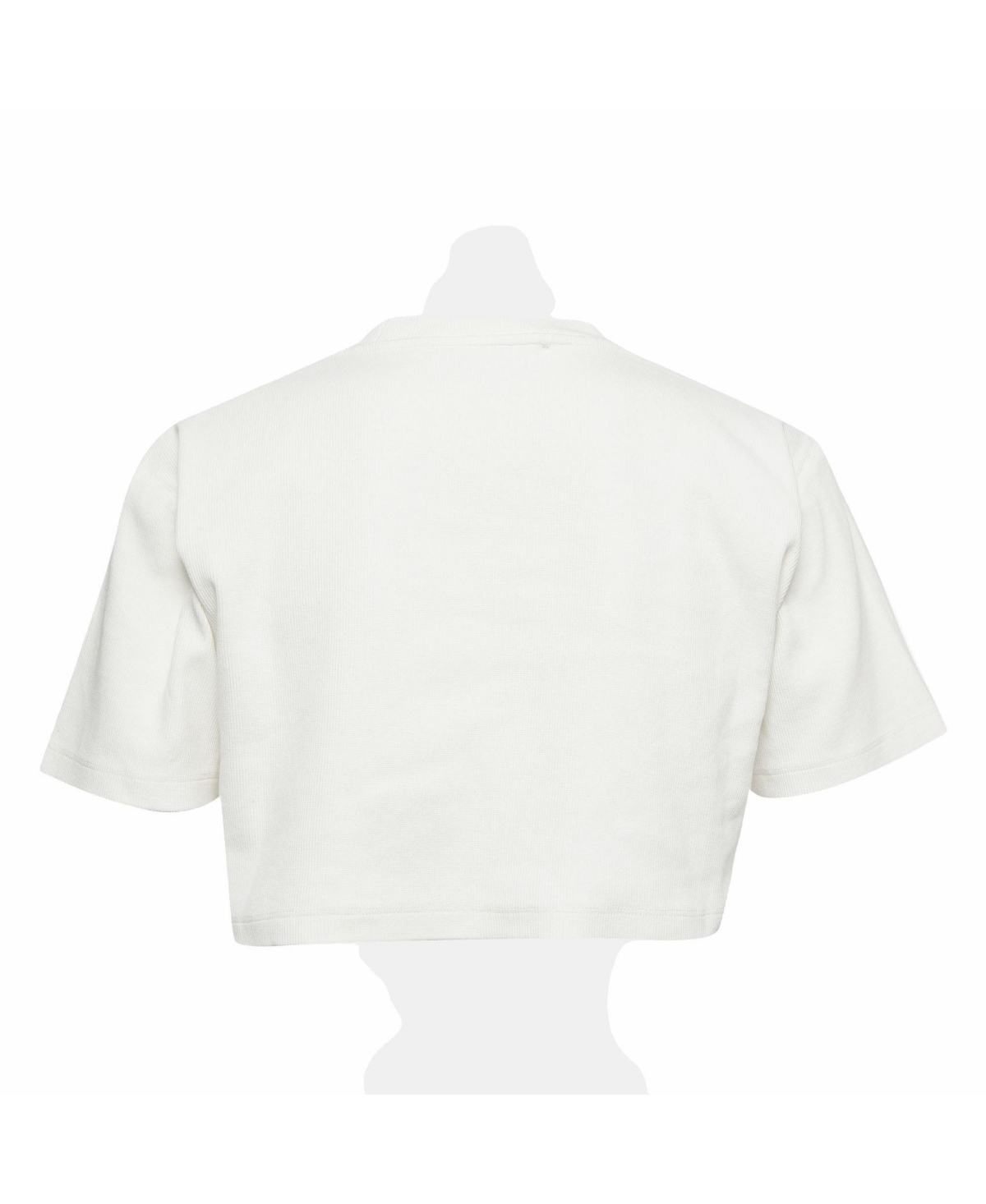 Pre-Owned Off-White Women's Logo Rib Knit Crop Top