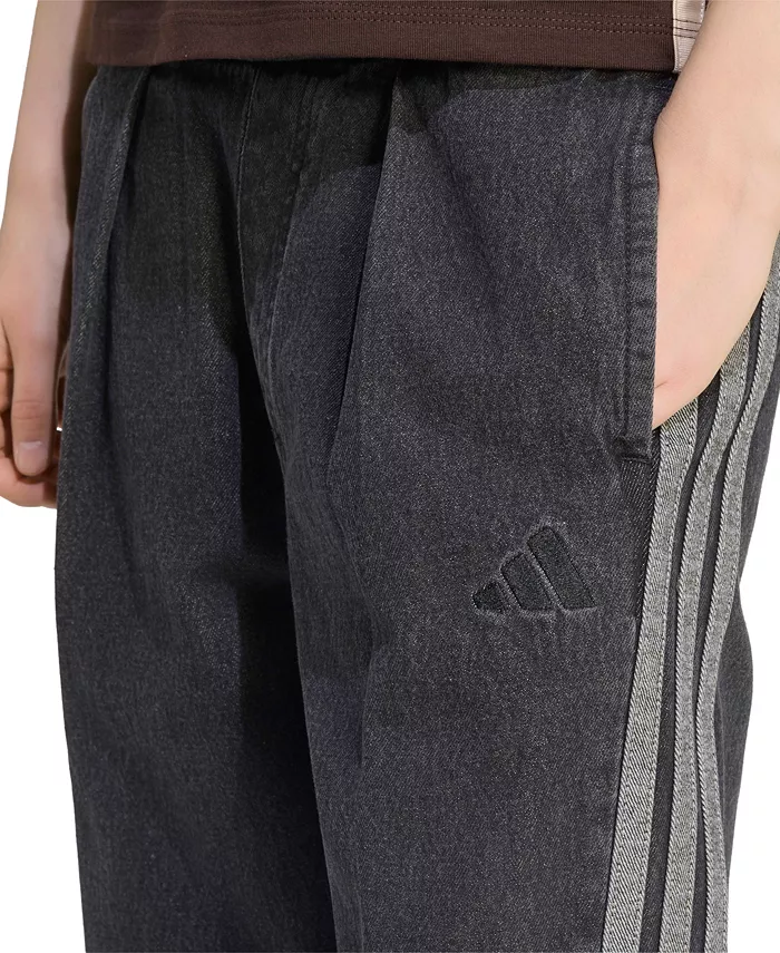 Women's Stadium Washed Denim Loose-Fit Pants - thumbnail 3