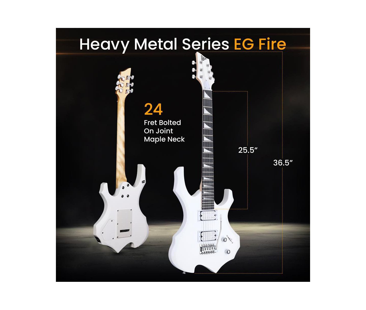 Детские игрушки Pyle 6-String Electric Guitar Kit - Includes Amplifier, Digital Tuner, and Accessories — фото 2