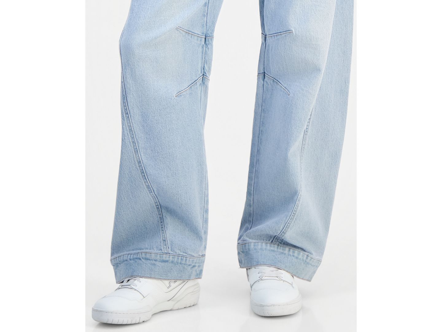 Женские джинсы FVR DRM Juniors' Wide Barrel-Leg, цвет: Светлая варка — фото 6