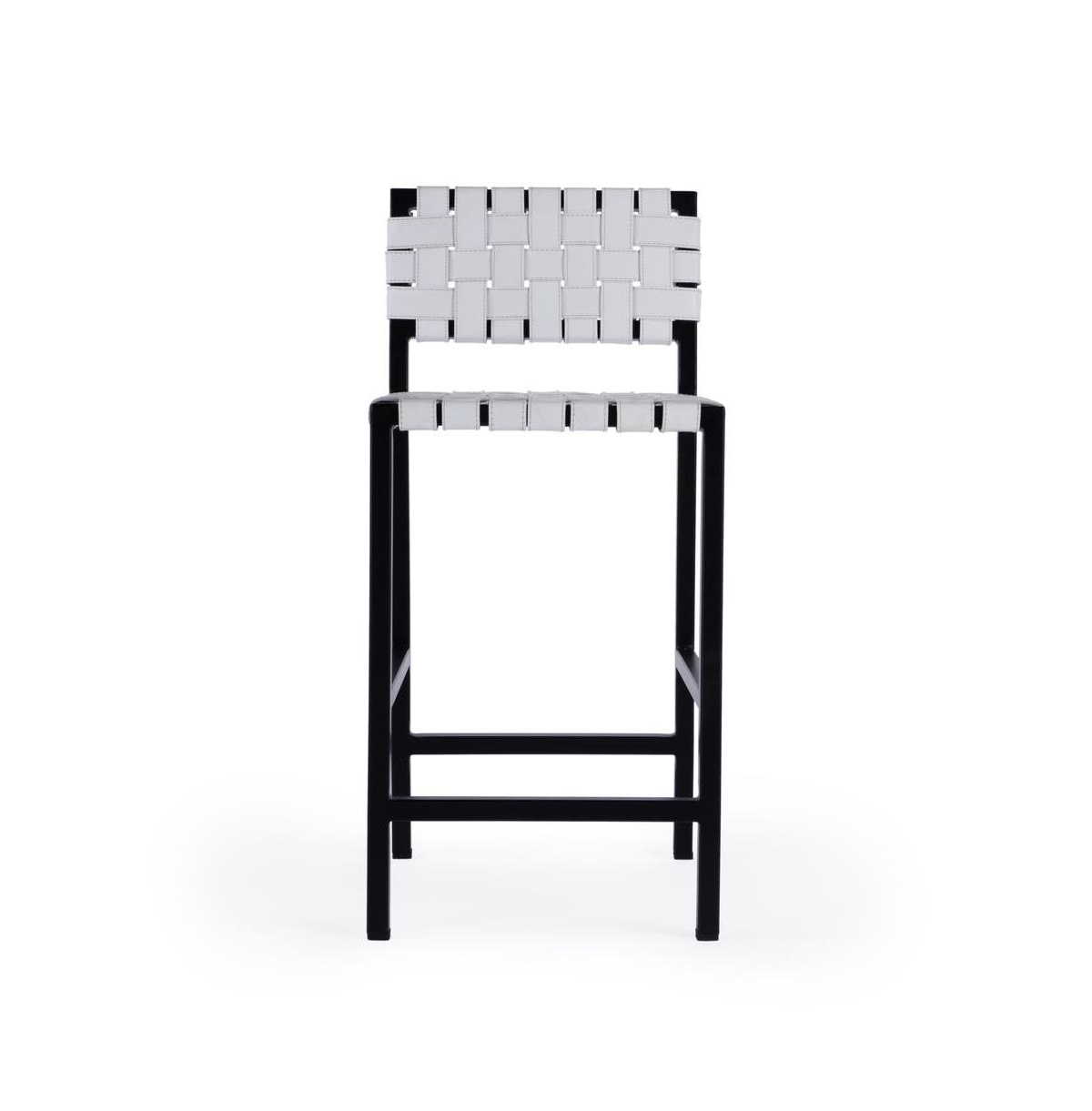 Butler Specialty Bromley Iron and Leather 24.5" Counter Stool