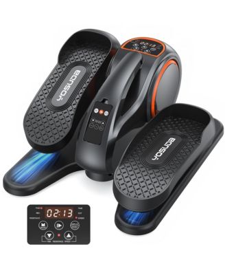 3-in-1 Under Desk Elliptical, Quiet and Portable Electric Seated Pedal Exerciser with 10 Level Resistances and Speeds, Remote Control